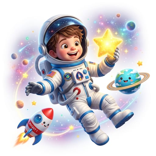 Astronot Çocuk Maskotu